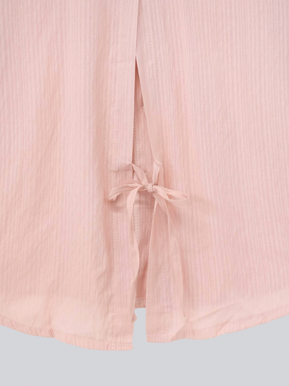 crinkle ribbon long sleeve shirt