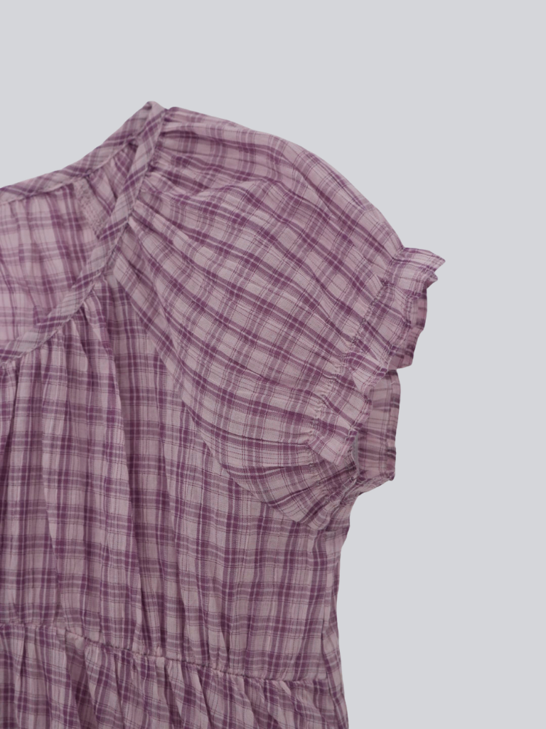 check croped blouse