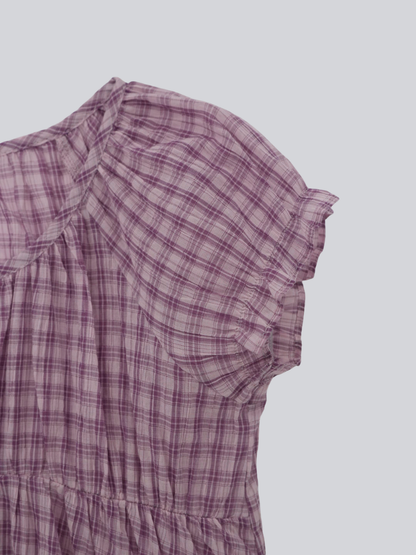 check croped blouse