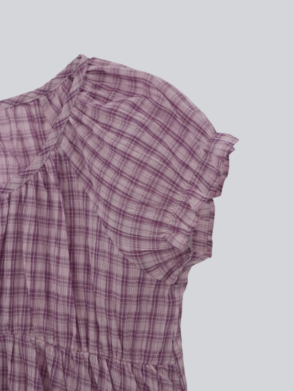 check croped blouse