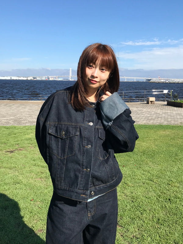 cropped denim jacket
