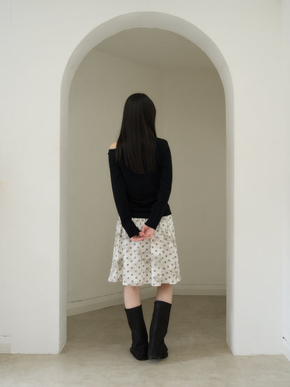 dot  line skirt