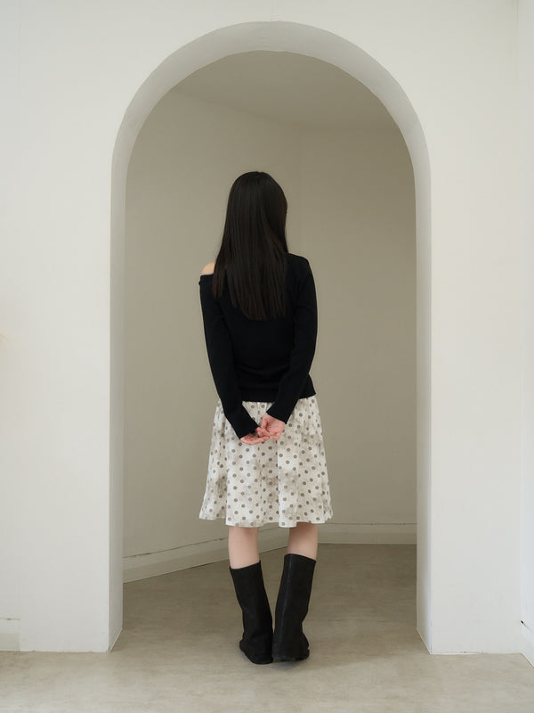 dot  line skirt
