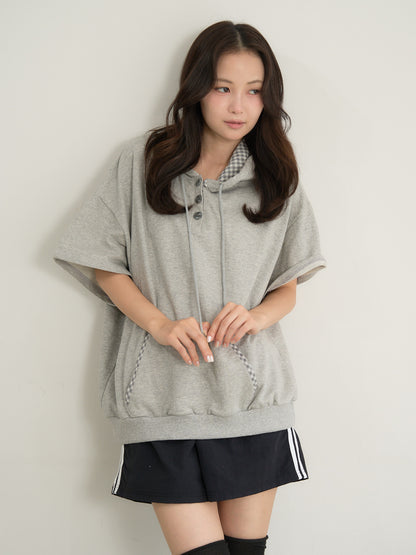 check hood tee