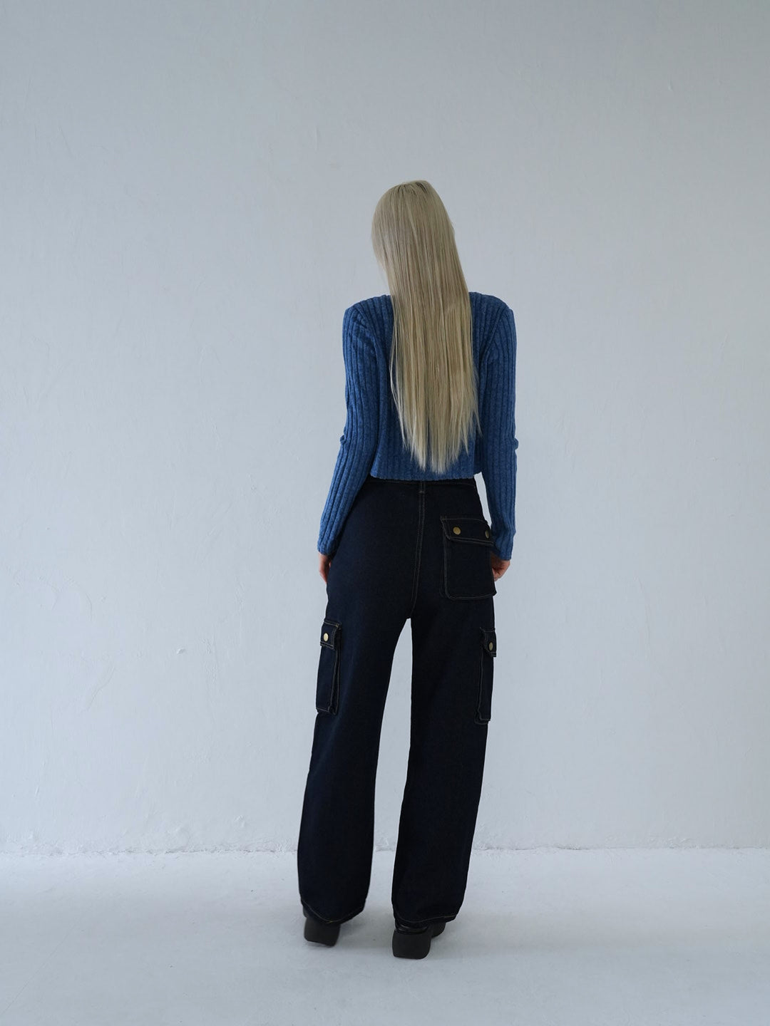 【 10月上旬発送予定 】ribbed ruched cami & cardigan set