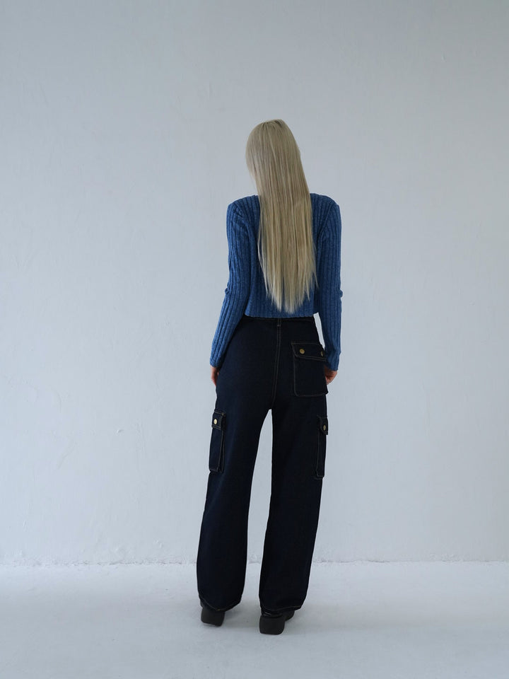 【 10月上旬発送予定 】ribbed ruched cami & cardigan set