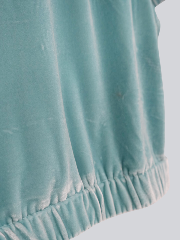 velour puff sleeve top