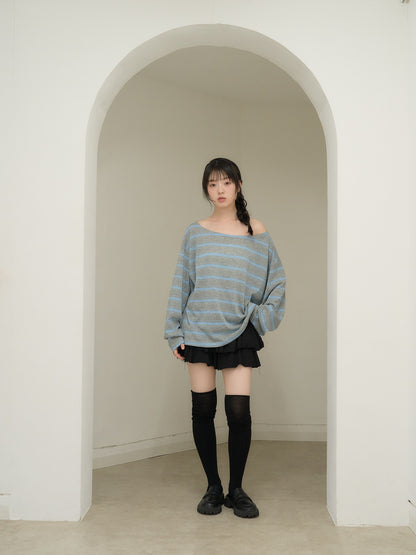 long sleeve border tee