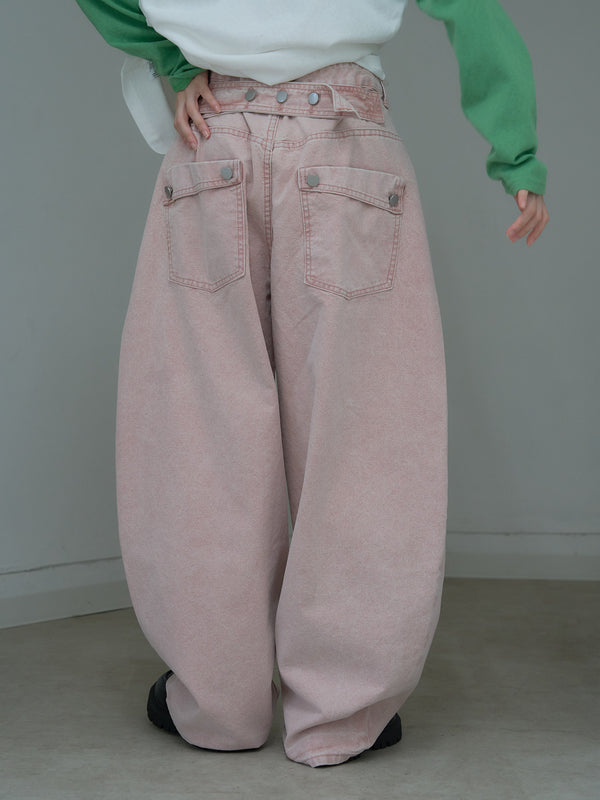 wide color pants