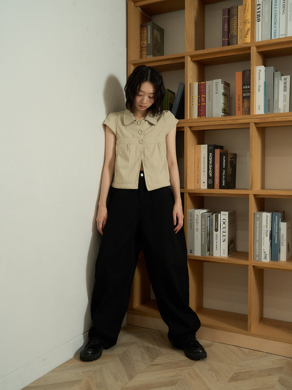 ribbon pocket pants