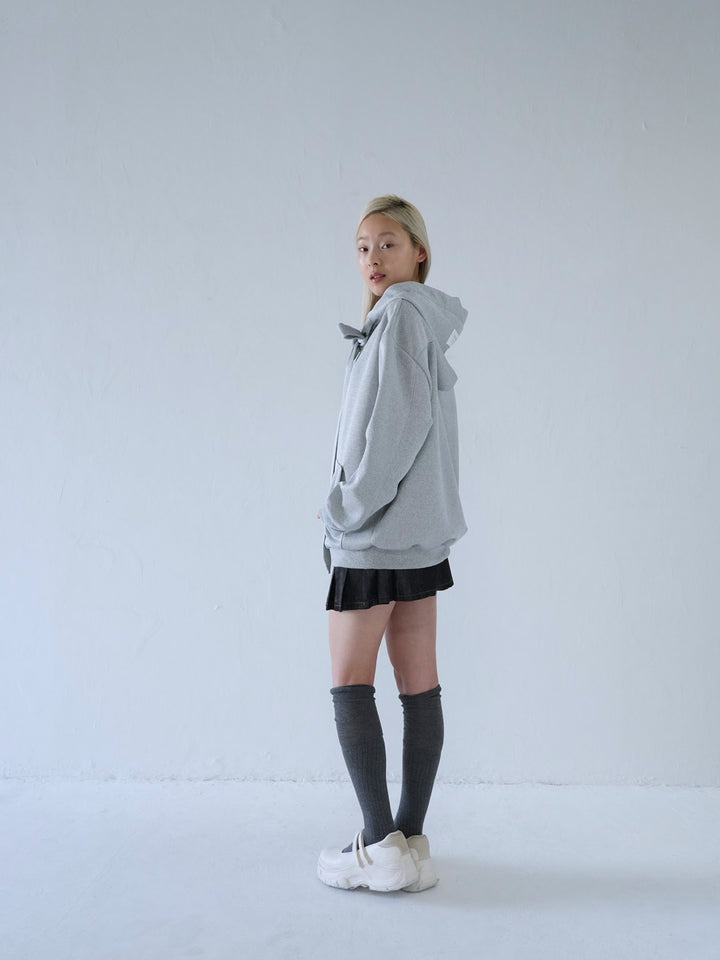 【 10月上旬発送予定 】ribbon zip-up hoodie