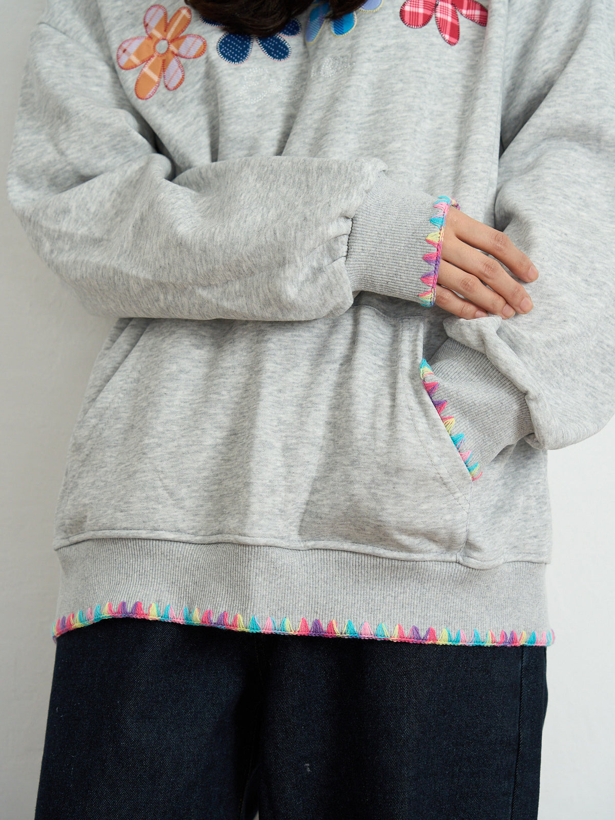 flower patch hoodie
