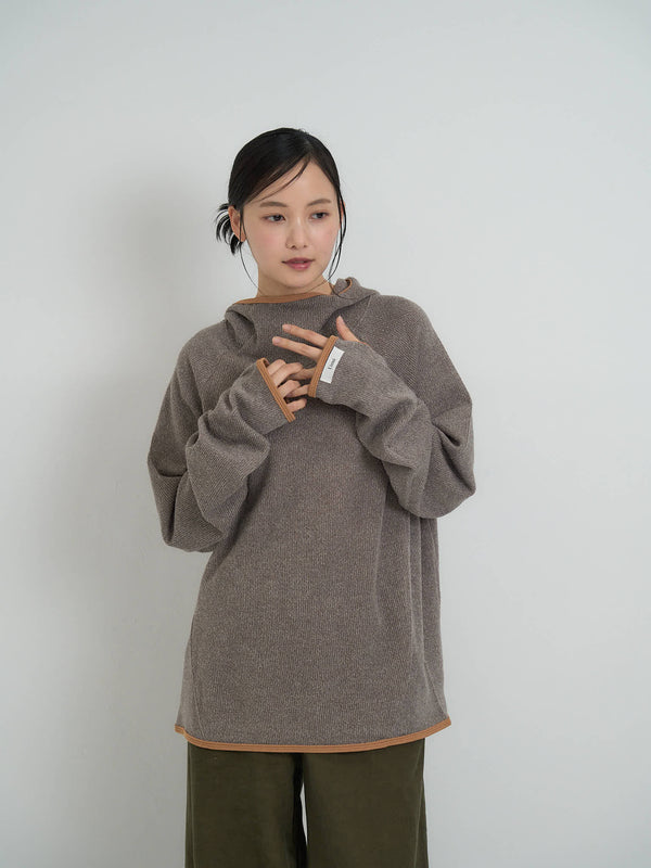 リブ ロングTシャツ 大人カジュアル レディース Uenui