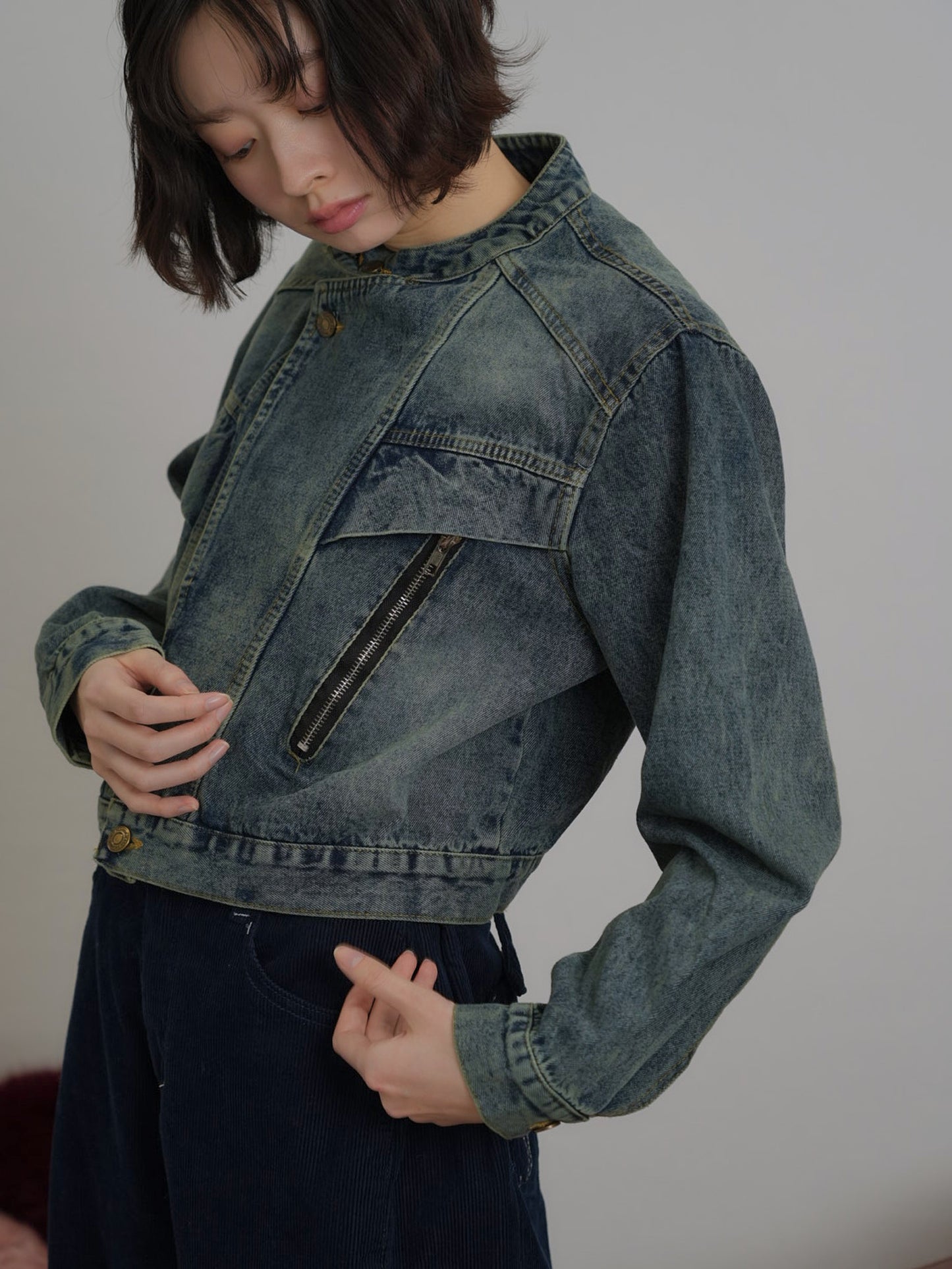 short denim jacket
