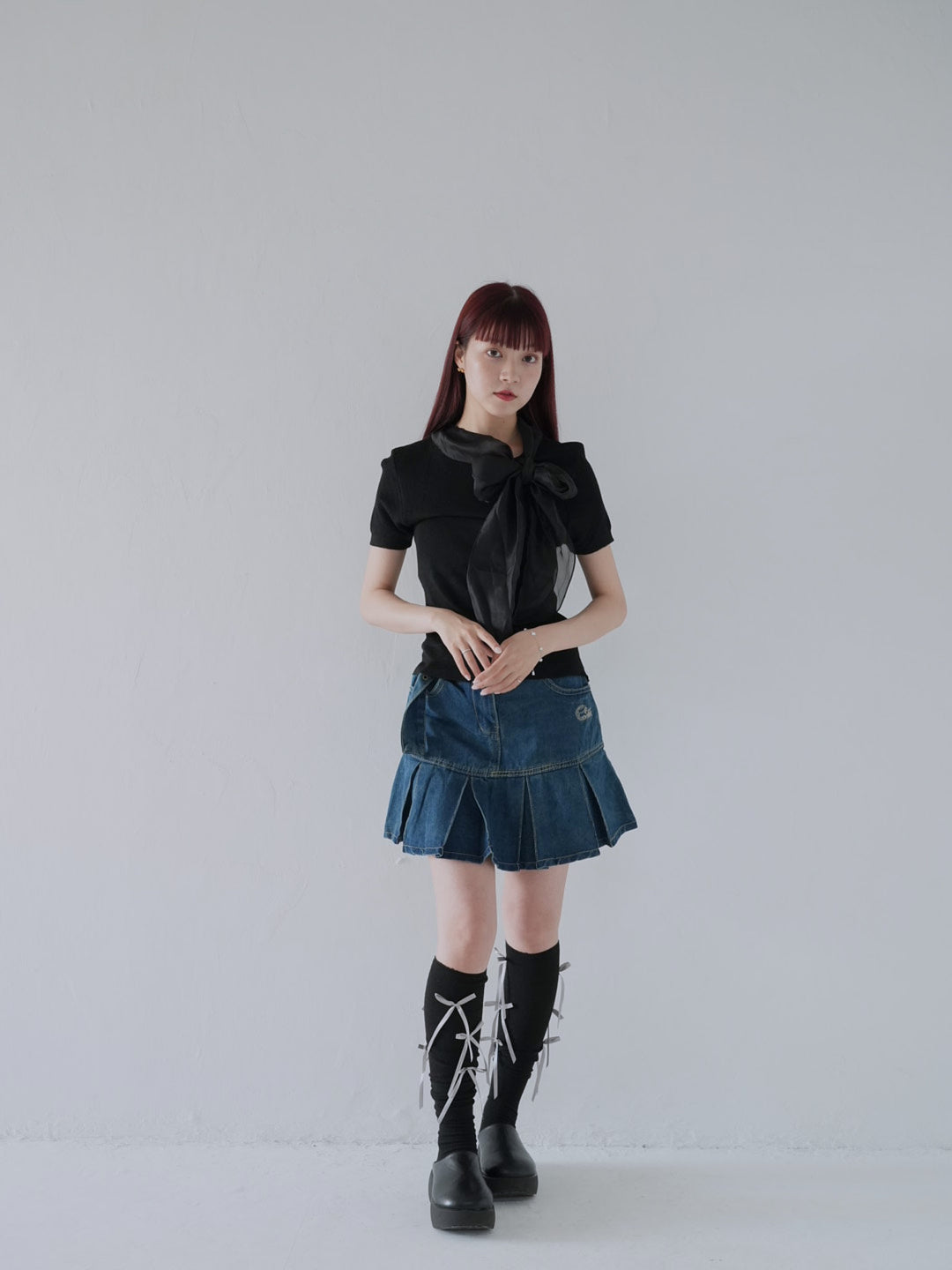 volume ribbon tops