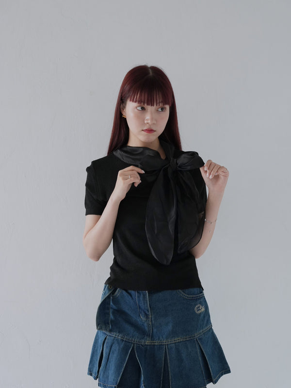 volume ribbon tops