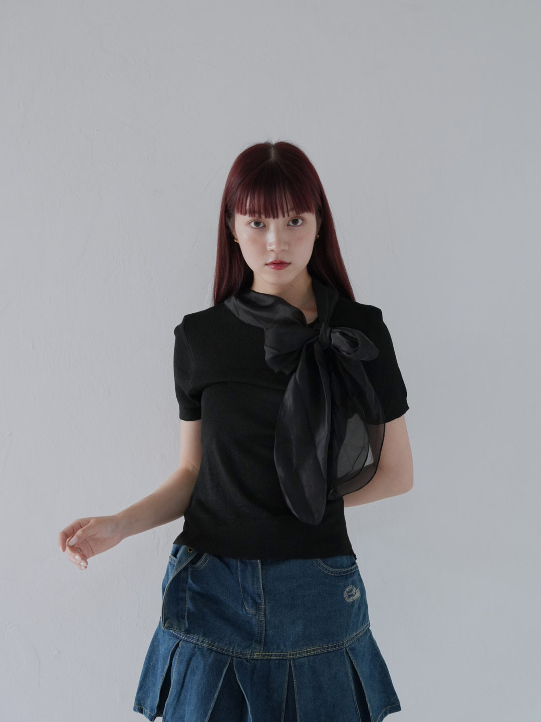volume ribbon tops