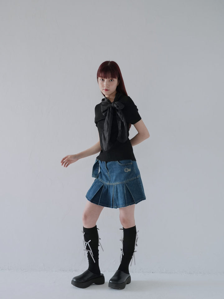 volume ribbon tops