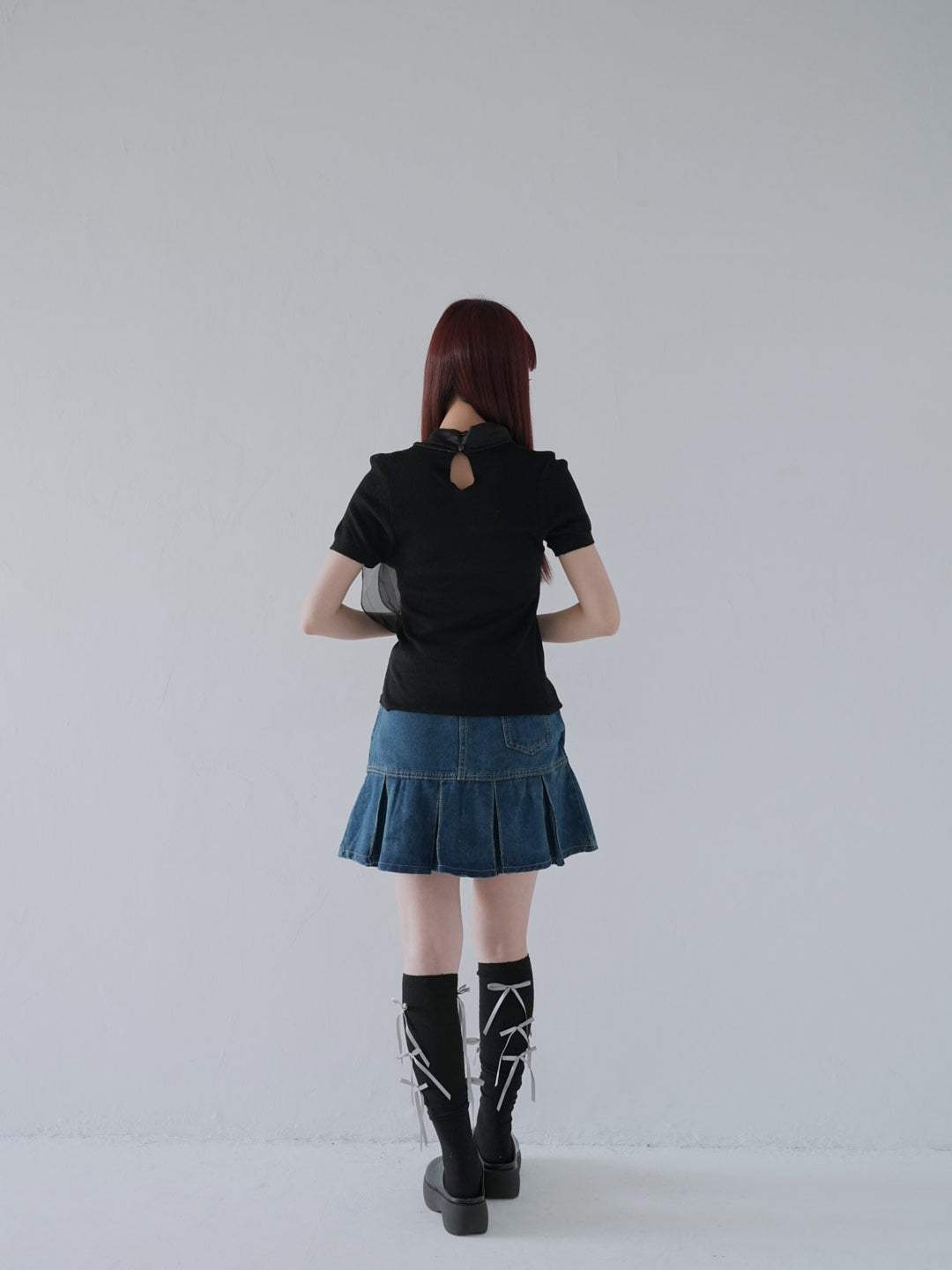 volume ribbon tops