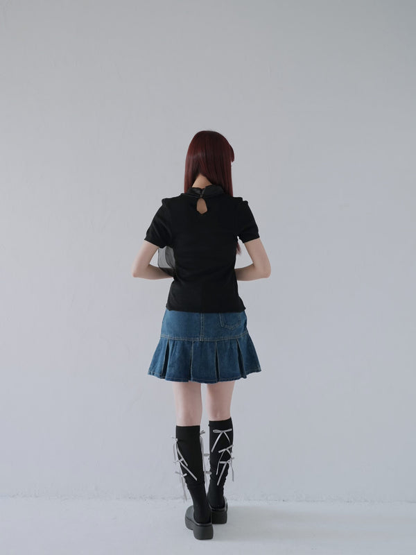 volume ribbon tops