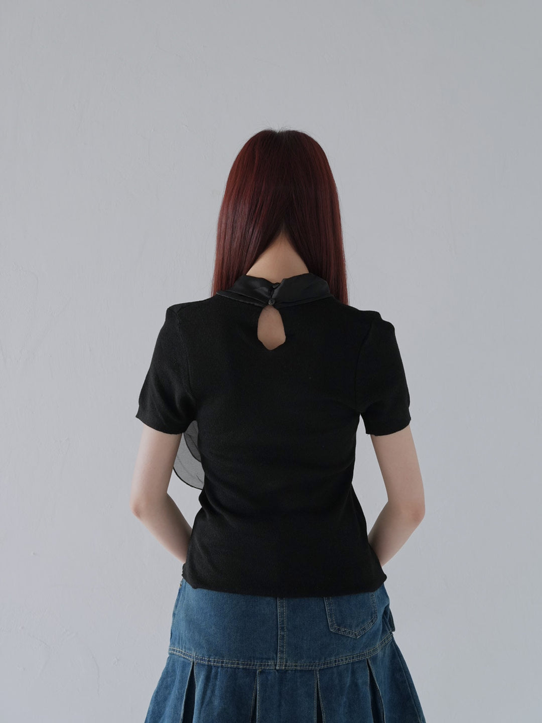 volume ribbon tops