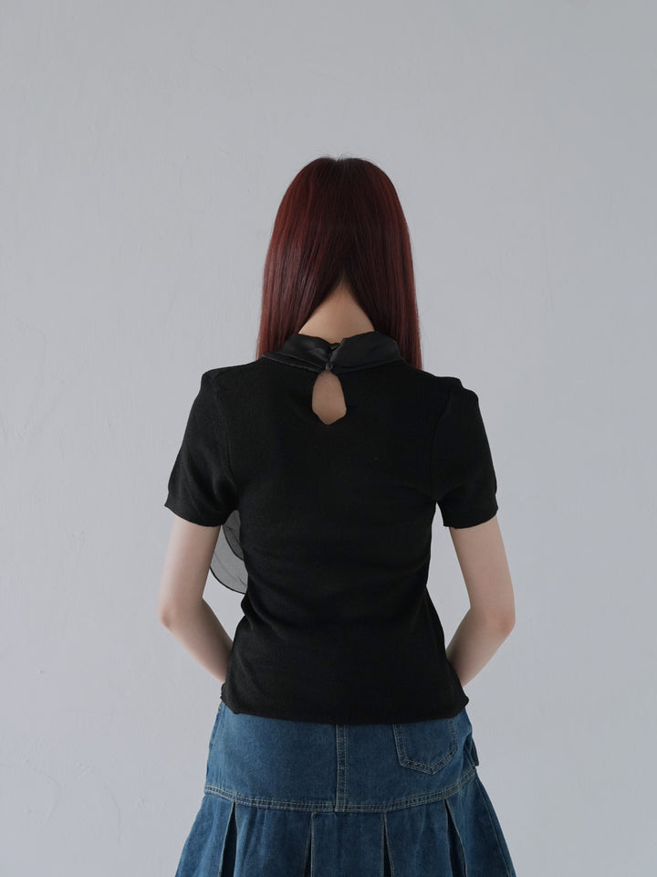 volume ribbon tops