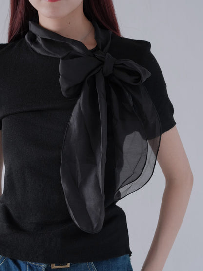 volume ribbon tops