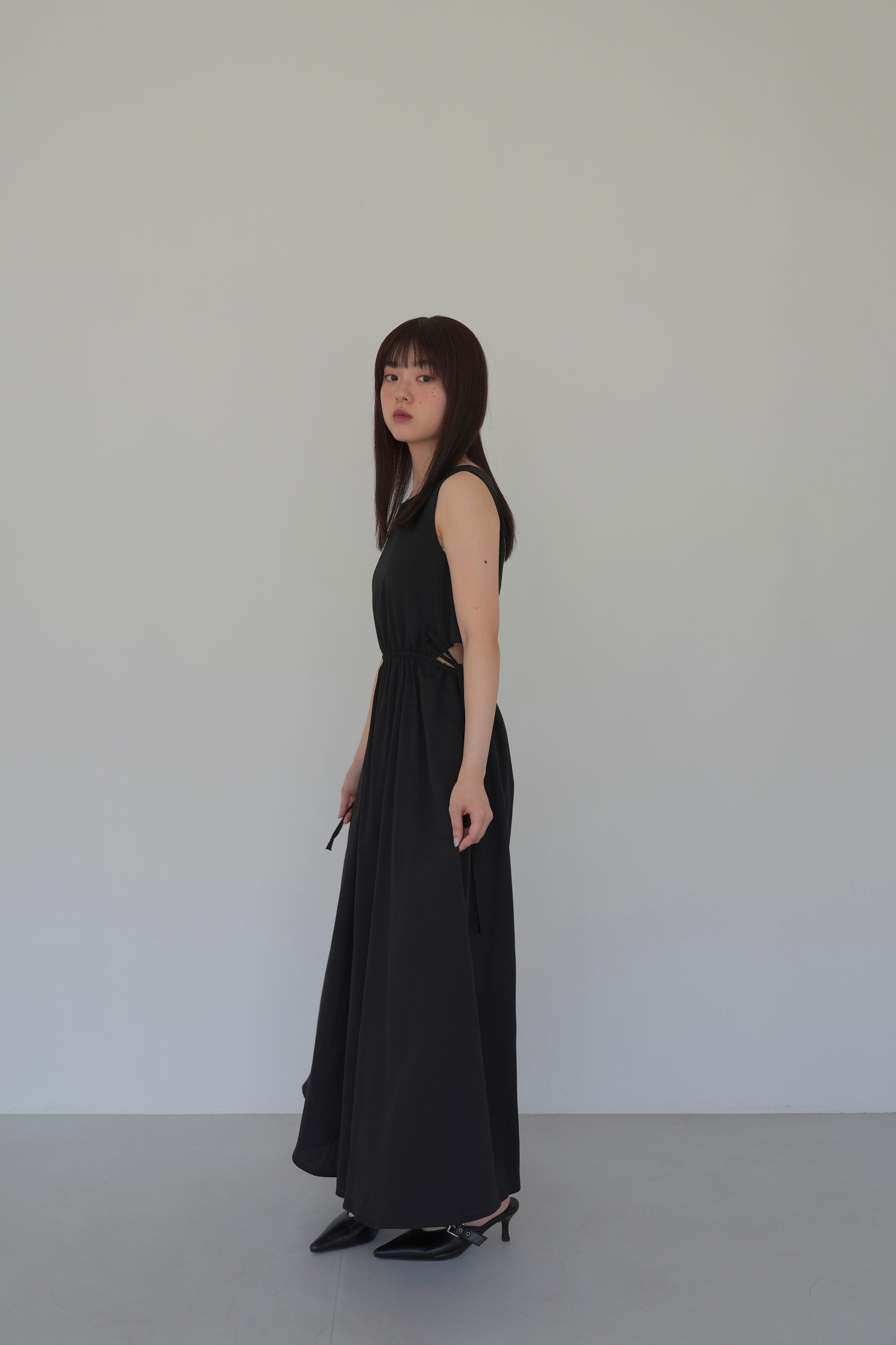 side ribbon one-piece
