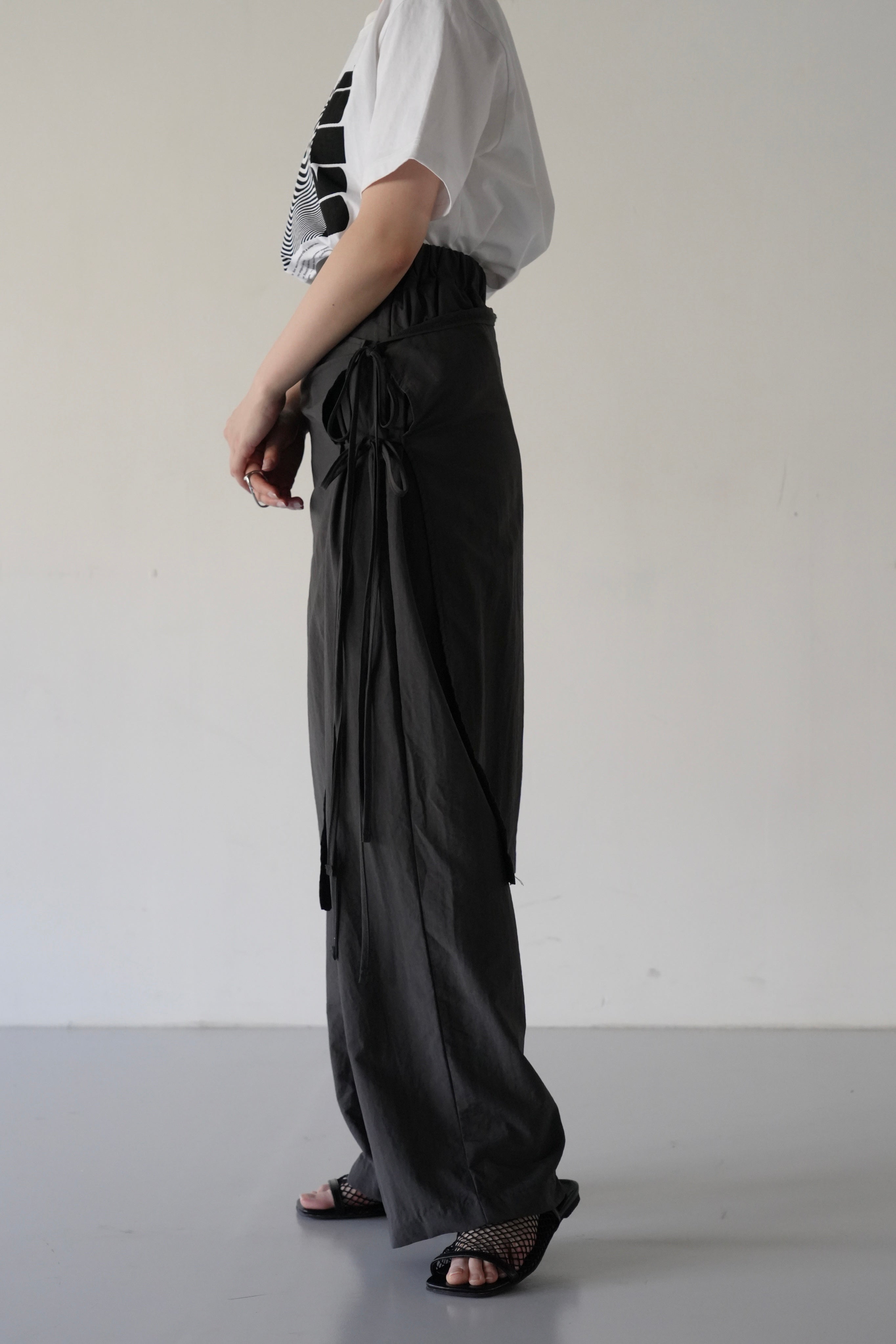 layered wrap pants – Uenui