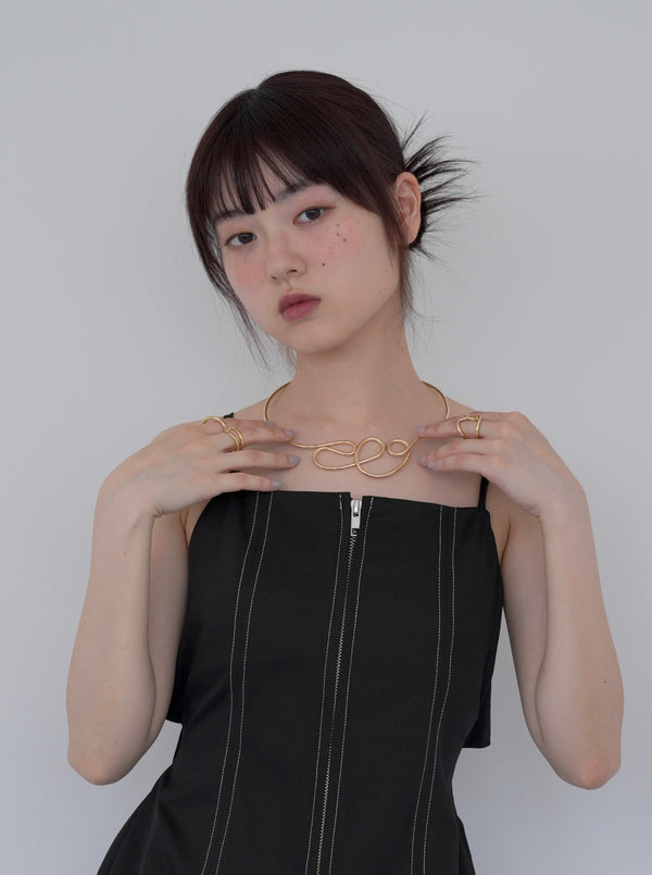 ニュアンス ゴールドネックレス 大人カジュアル レディース Uenui