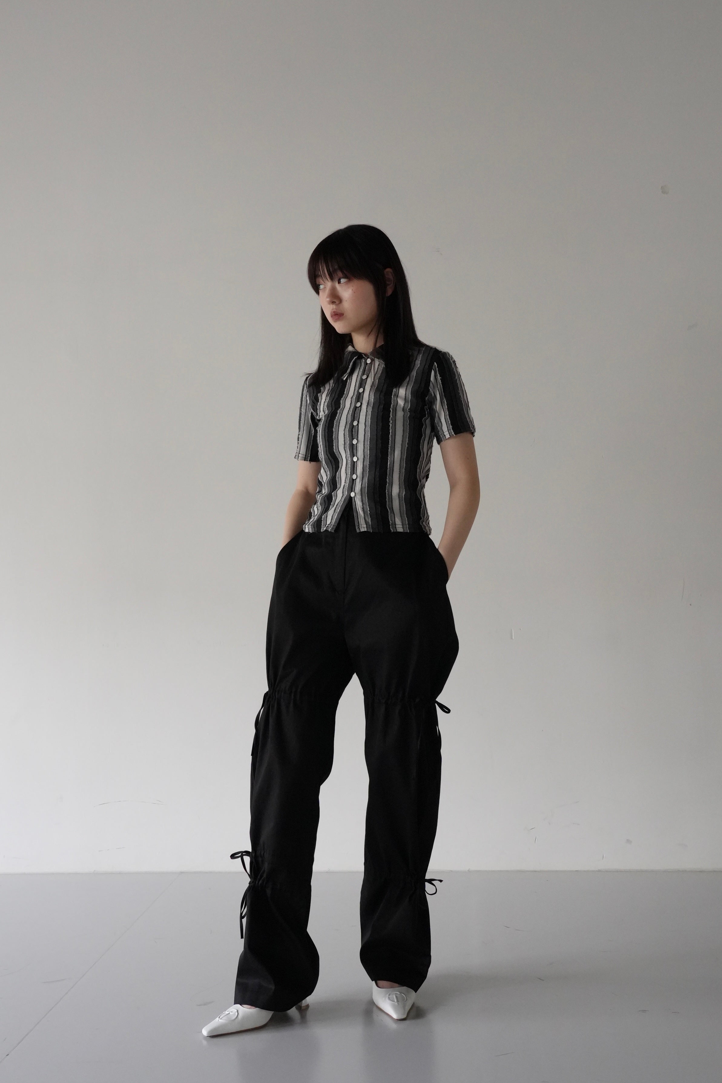 stripe fluff tops