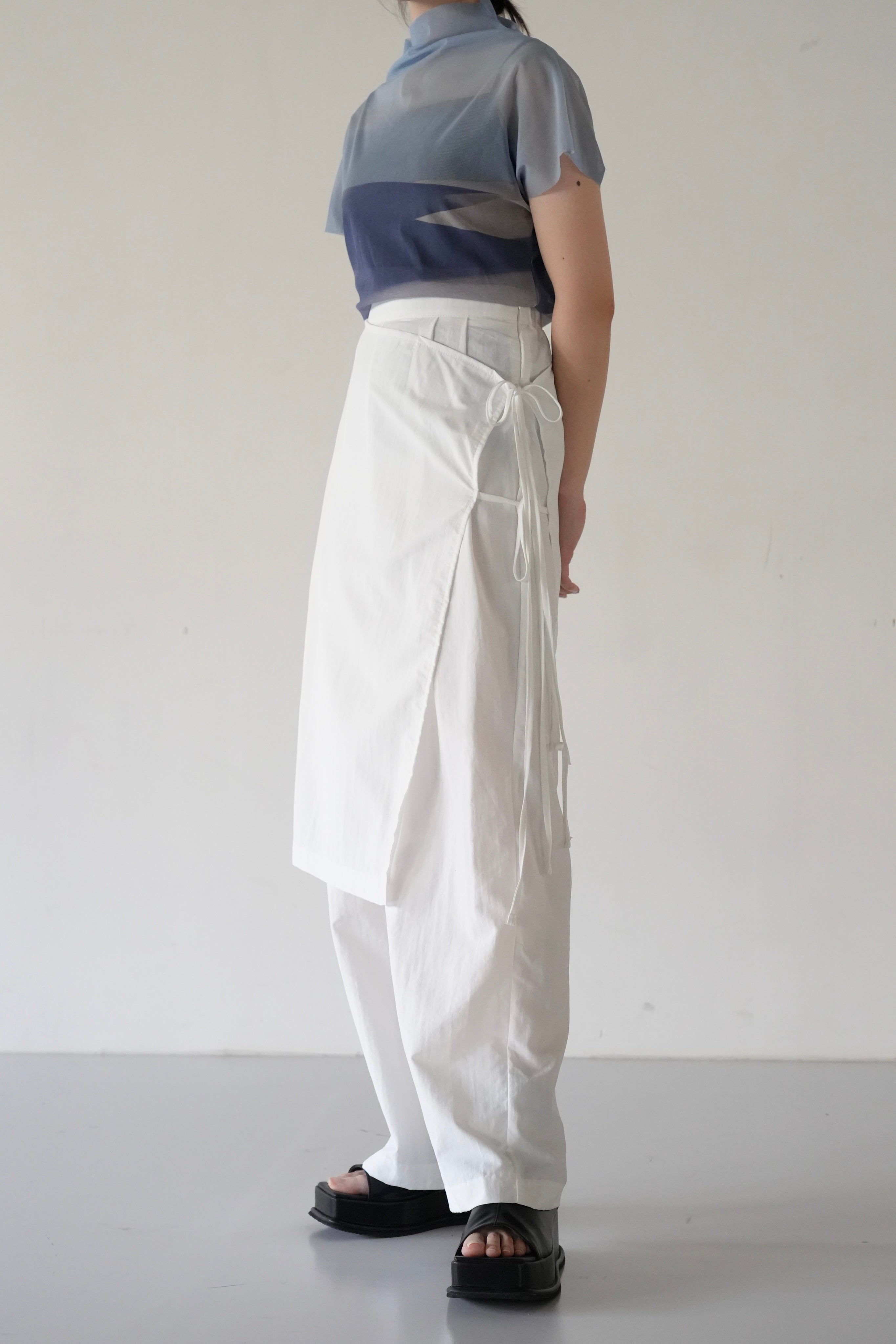 layered wrap pants – Uenui