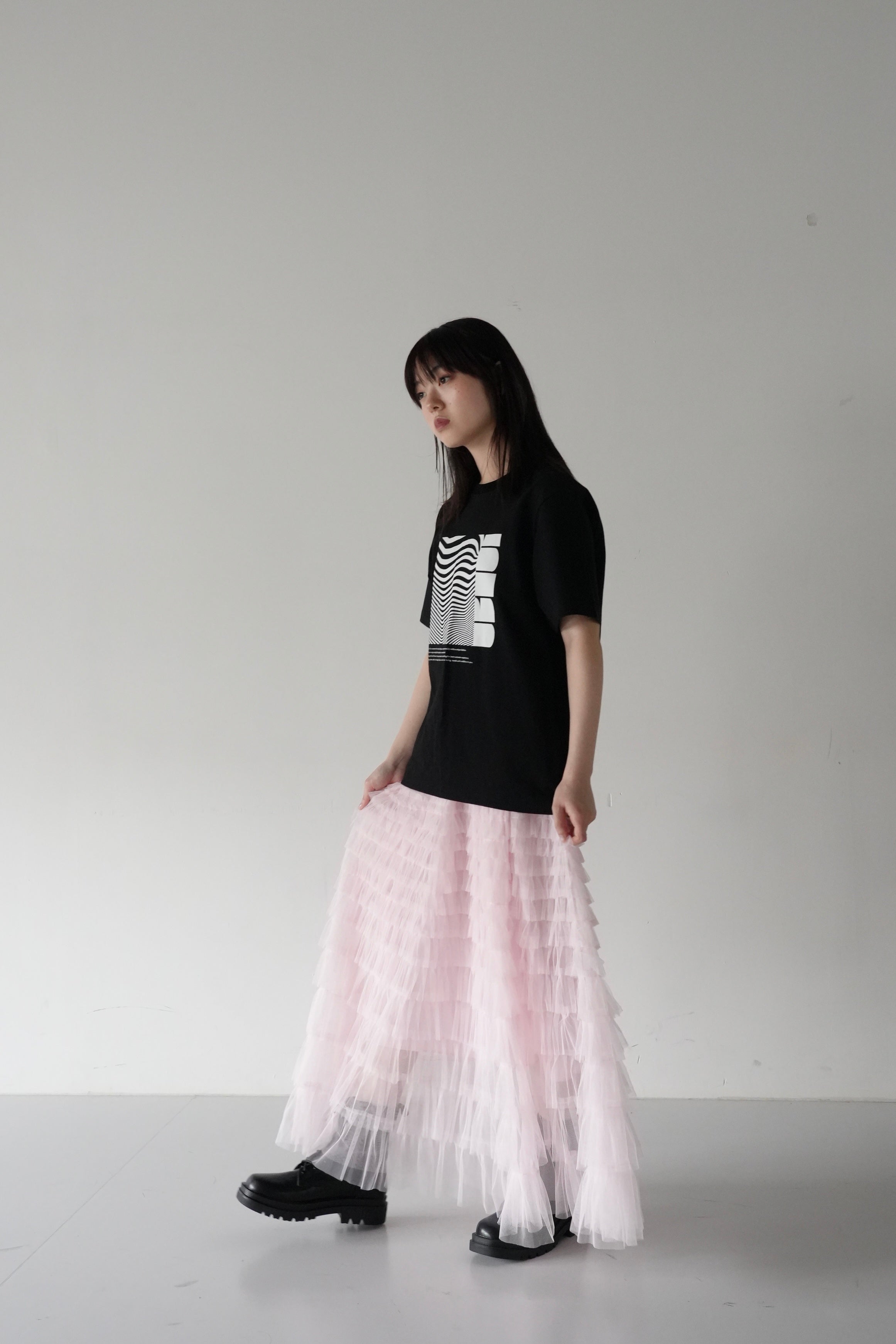 tiered frill skirt