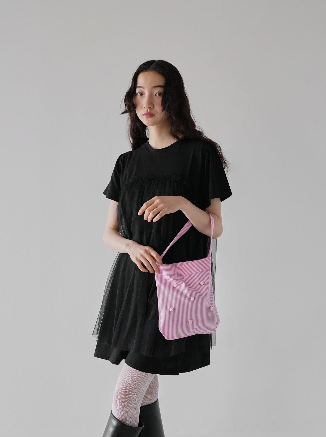 rose stripe mini bag