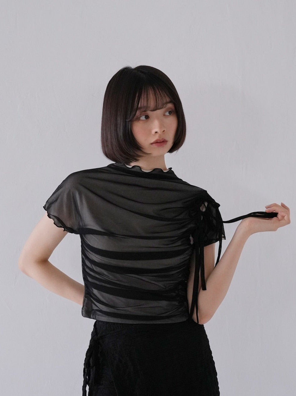 tulle ribbon tee shirt