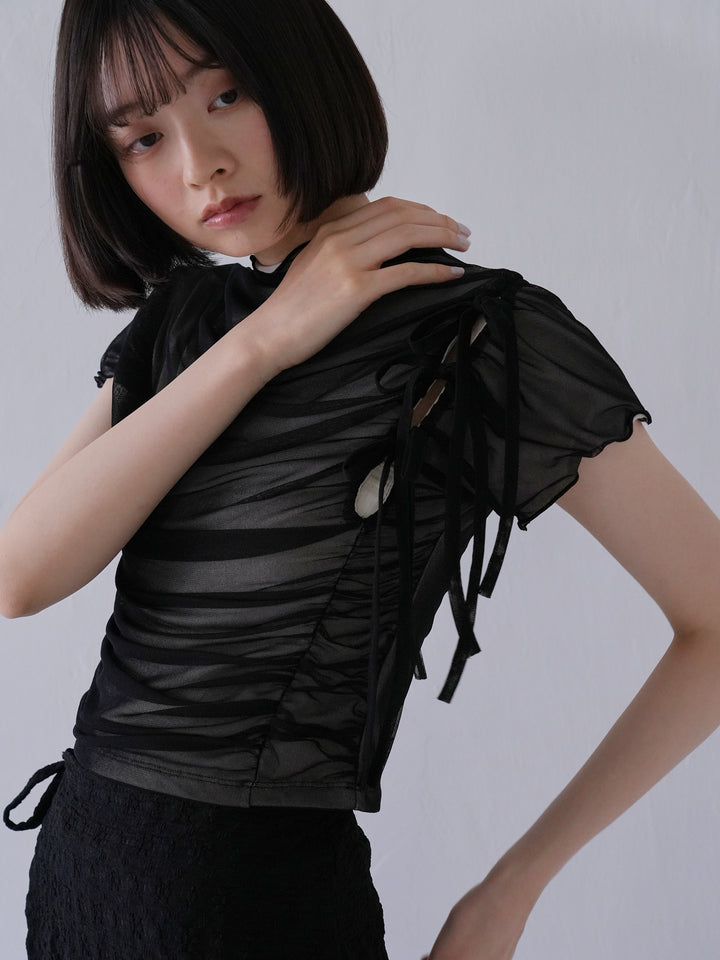 tulle ribbon tee shirt