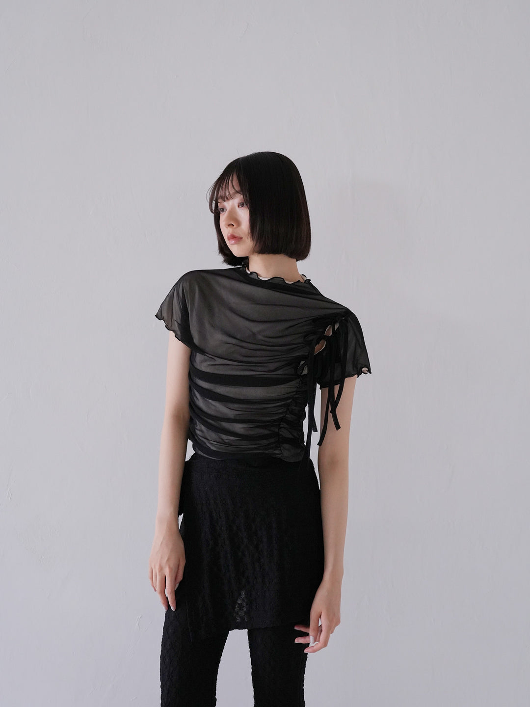 tulle ribbon tee shirt