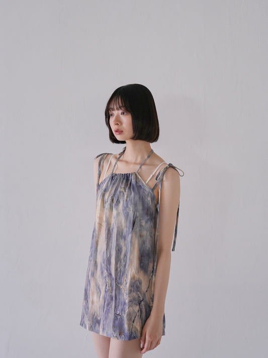 【8月上旬発送予定】marble camisole mini one piece