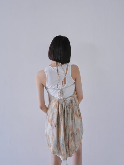 marble camisole mini one piece