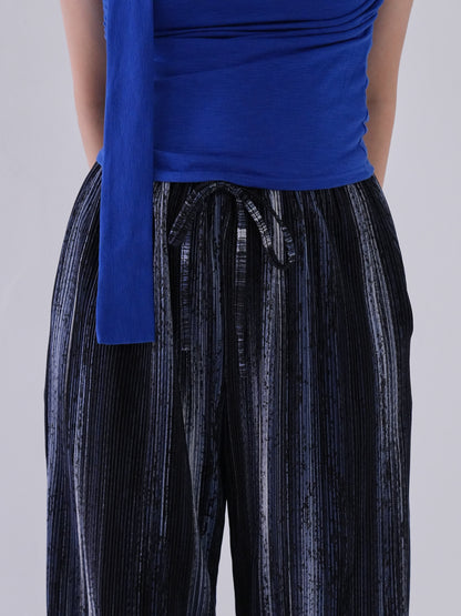 flowing ink pleats pants