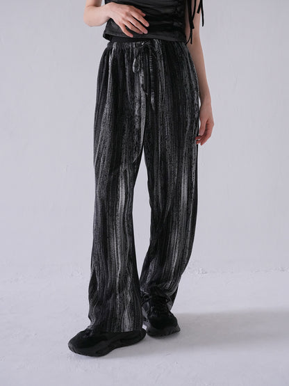 flowing ink pleats pants