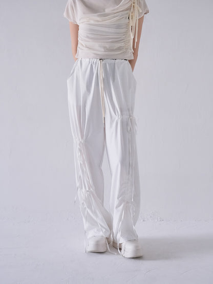 string gather pants