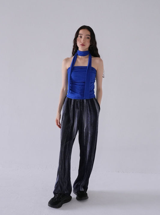 flowing ink pleats pants