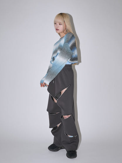random zip pants
