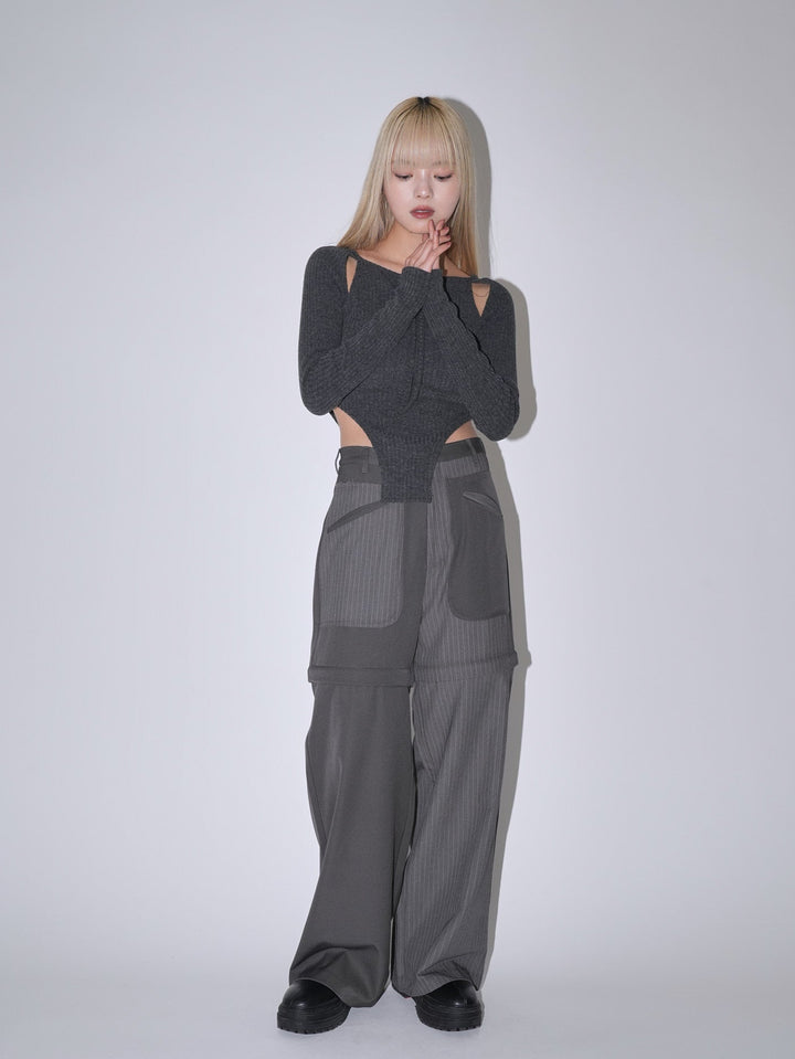 3way stripe pants