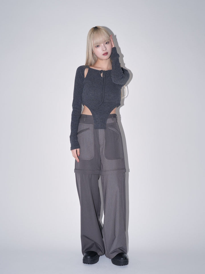 3way stripe pants