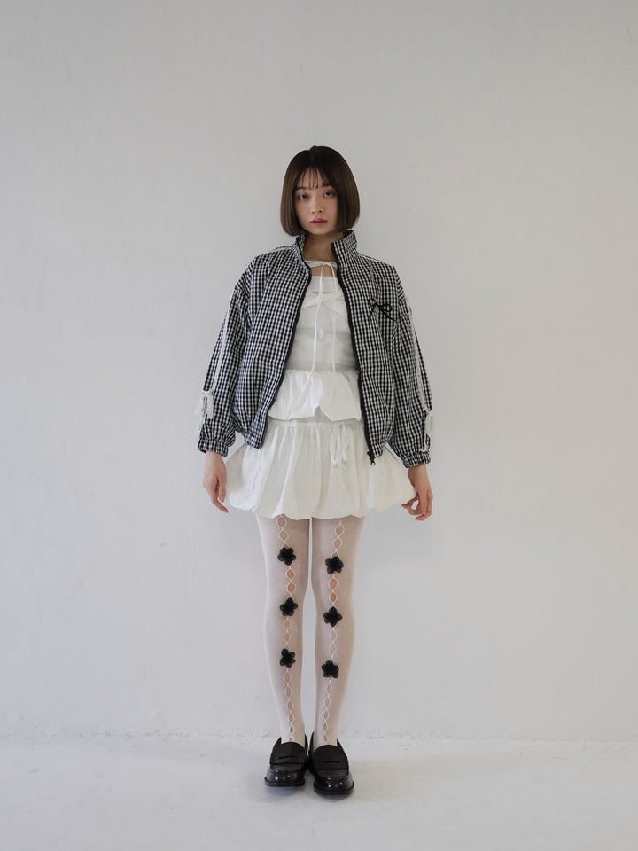 side lace line blouson