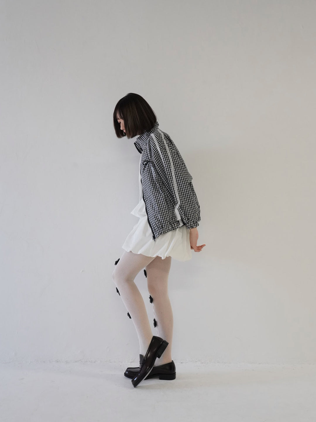side lace line blouson