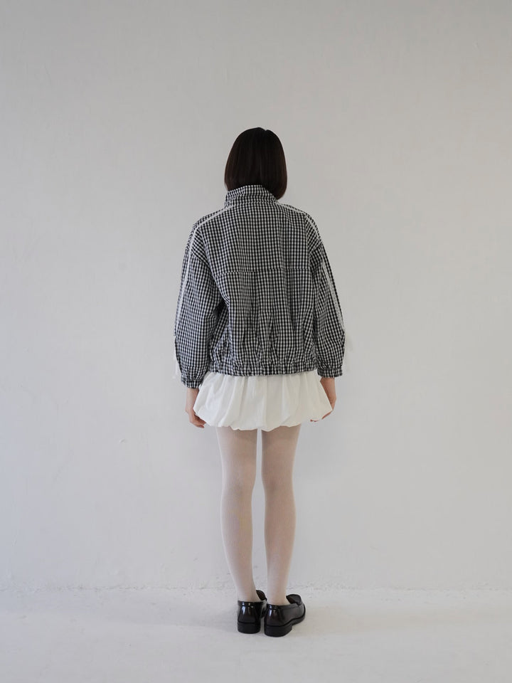side lace line blouson