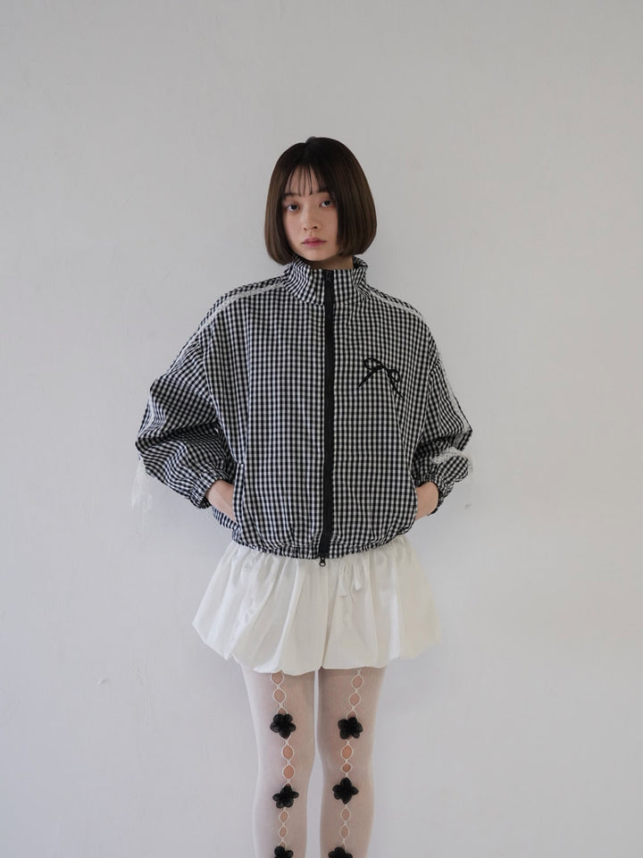 side lace line blouson